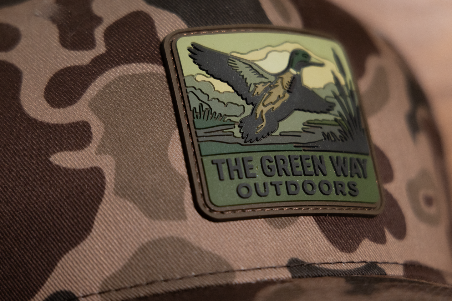 TGWO Duck Patch Brown Camo Hat