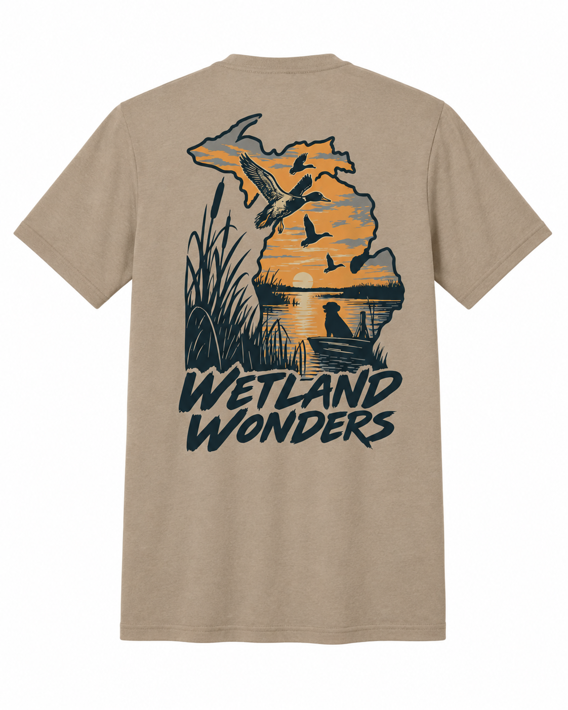 Wetland Wonders Shirt in Desert Tan